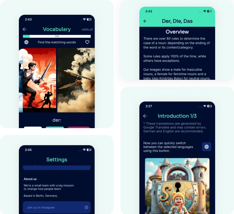 Vedu – AI-Powered German Language Learning strategy and solutions